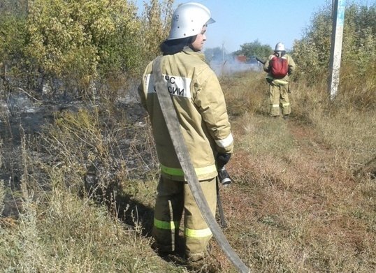 Пожар в Ольховатском районе